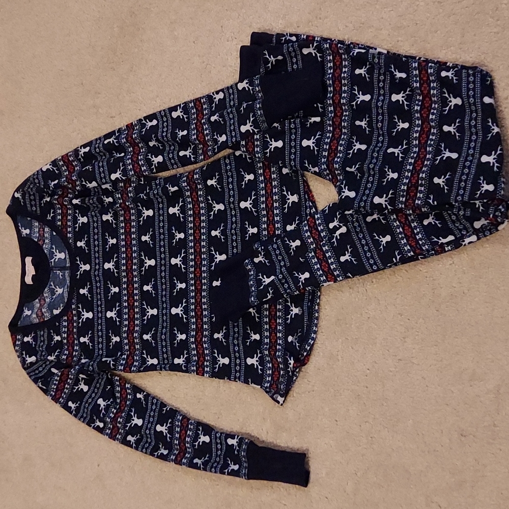 Mae Fair Isle Thermal Pajama Set size Small